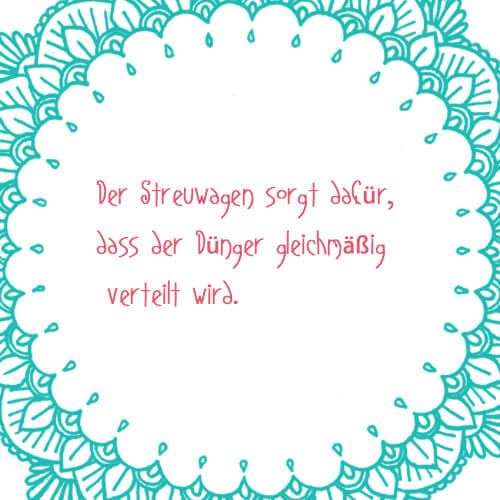 Streuwagen Rasenpflege