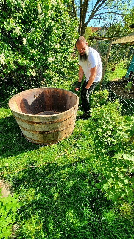 Lotusgarten wird angelegt