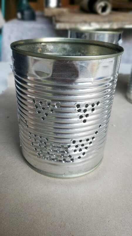 Halloween Idee Dosenkürbis